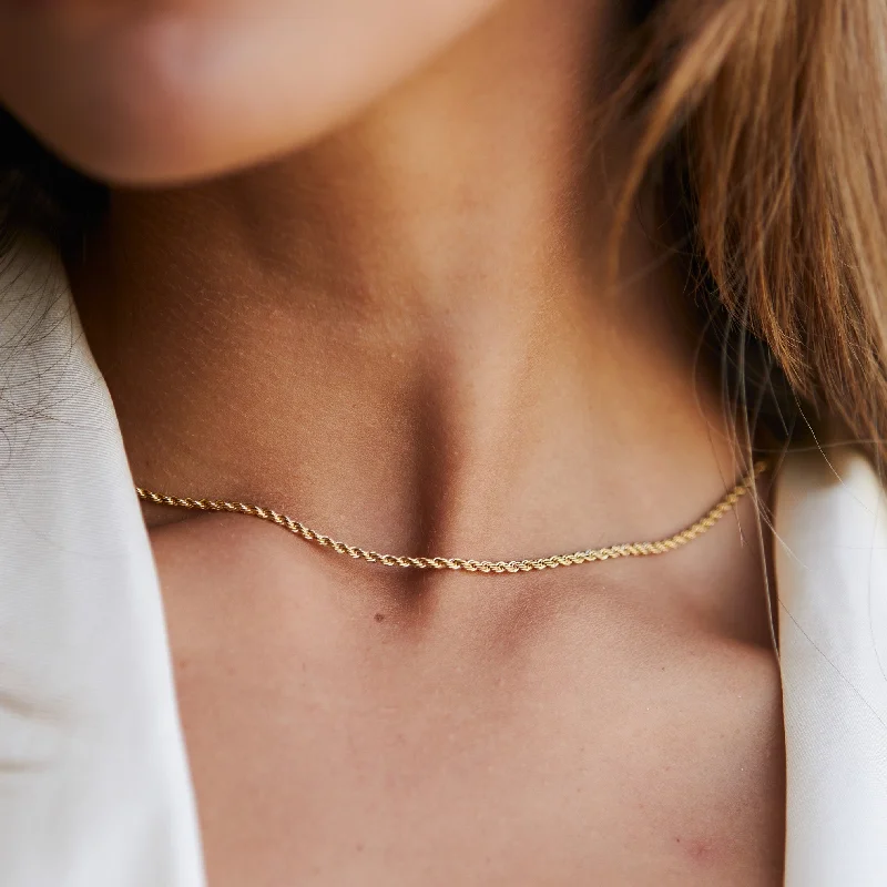 Sparkle For Less – Shop Jewelry Deals Now "Calvi" Rope Chain Necklace