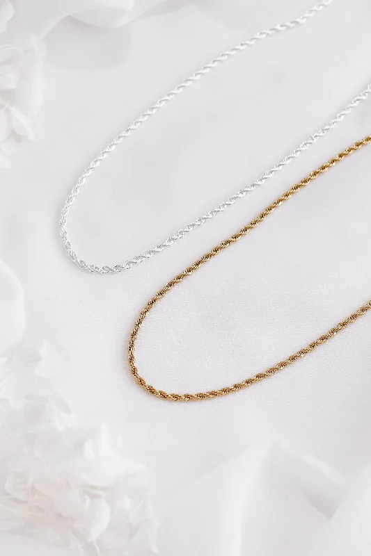 High-End Jewelry, Now More Affordable Than Ever Rue - Stainless Steel Gold or Silver Necklace High-End Jewelry, Now More Affordable Than Ever Rue - Stainless Steel Gold or Silver Necklace