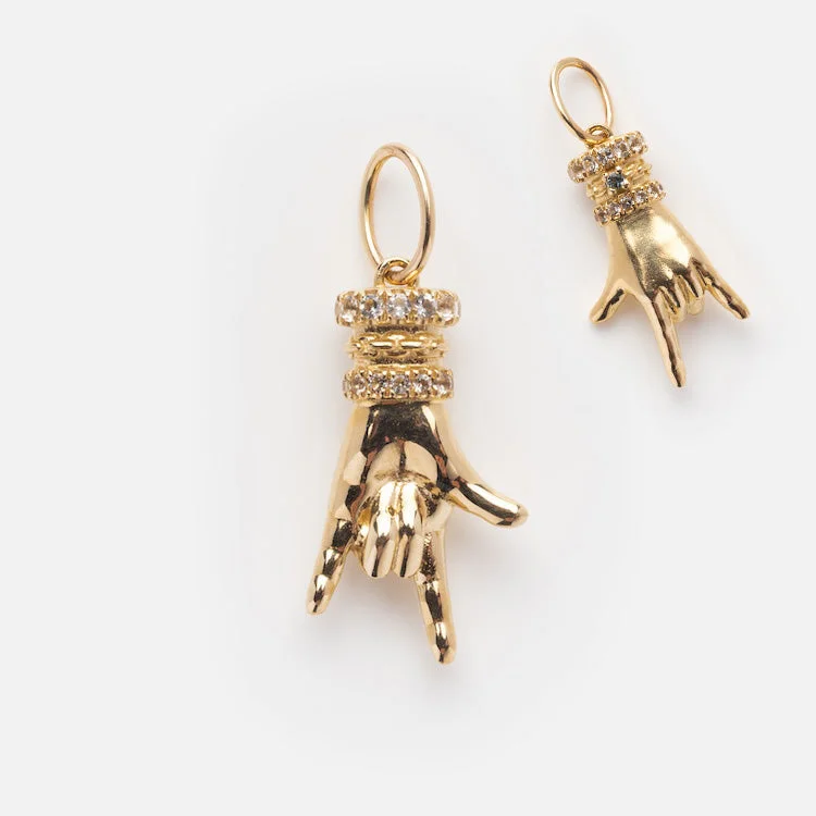 Unique Jewelry Designs Now At Discounted Rates Solid Gold Body Language Charm