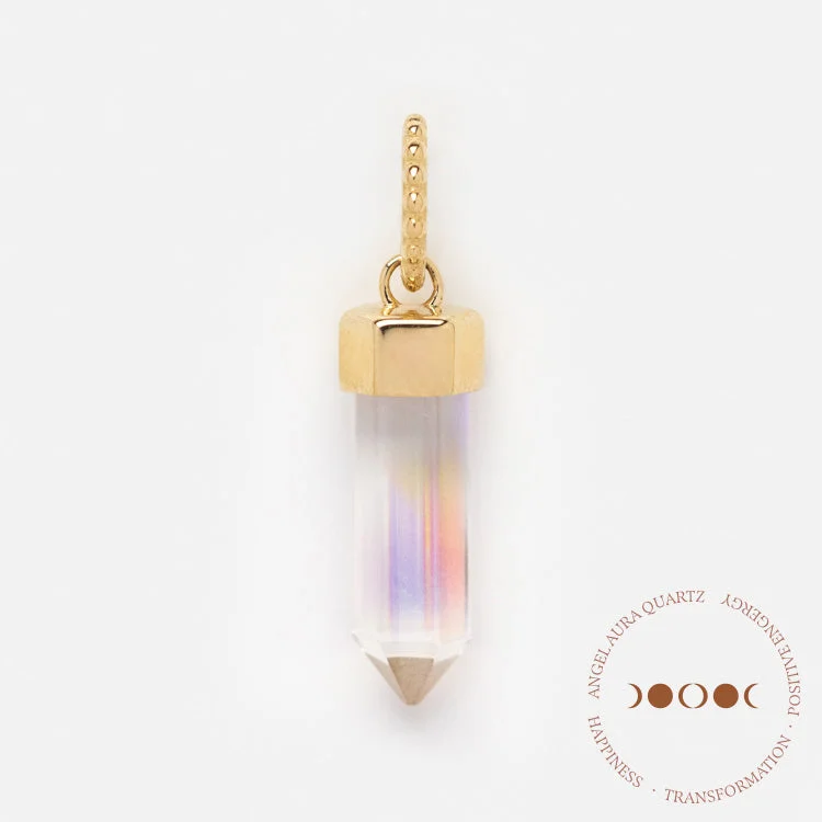 Customized Silver Jewelry For Unique Style Solid Gold Crystal Charm for Manifestation Customized Silver Jewelry For Unique Style Solid Gold Crystal Charm for Manifestation