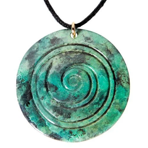 Flash Sale On Elegant Jewelry – Don't Miss Out Spiral Pompeii Patina Pendant Necklace on Adjustable Natural Fiber Cord Flash Sale On Elegant Jewelry – Don't Miss Out Spiral Pompeii Patina Pendant Necklace on Adjustable Natural Fiber Cord