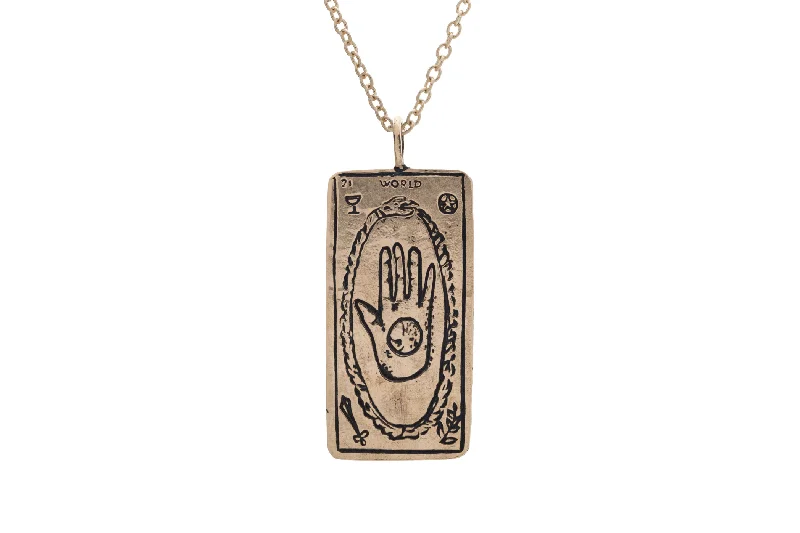 Bestselling Jewelry At Special Promotional Rates The World Tarot Card Necklace