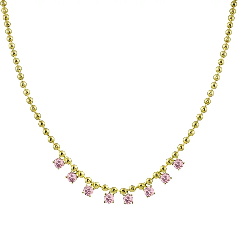 Shop Jewelry That Shines Without The High Price Toilet Pink Fringe Necklace
