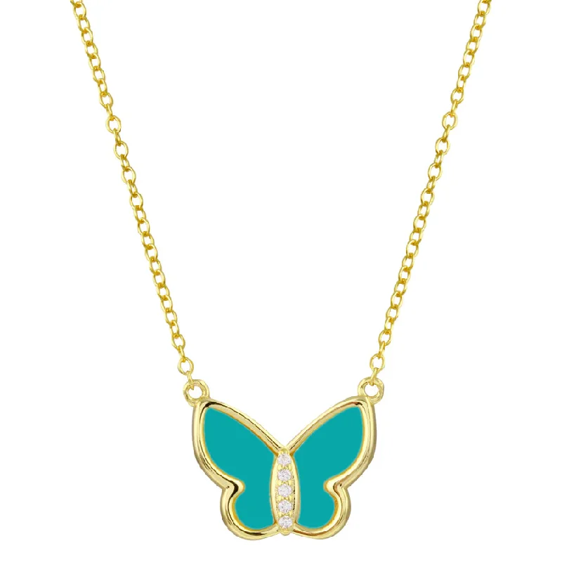 Handcrafted Beauty At Affordable Prices Turquoise Butterfly Necklace