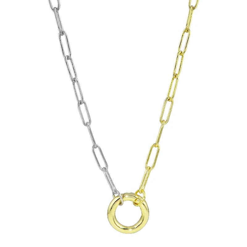Timeless Jewelry At Special Discount Rates Two Toned Push Clasp Chain