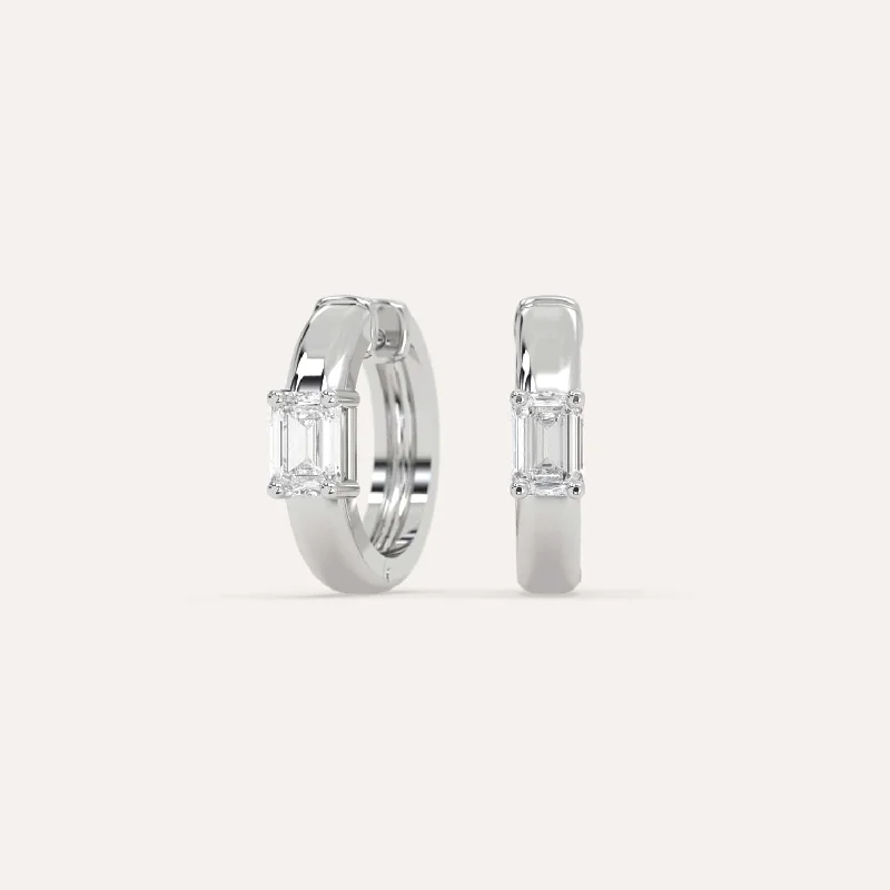 Jewelry Clearance Event – Stock Up Before It's Over 1/2 carat Emerald Diamond Hoop Earrings Jewelry Clearance Event – Stock Up Before It's Over 1/2 carat Emerald Diamond Hoop Earrings