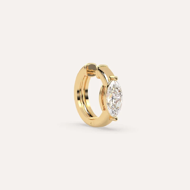 Holiday Jewelry Sale – Perfect Gifts At The Best Prices 1/2 carat Single Marquise Diamond Hoop Earring Holiday Jewelry Sale – Perfect Gifts At The Best Prices 1/2 carat Single Marquise Diamond Hoop Earring