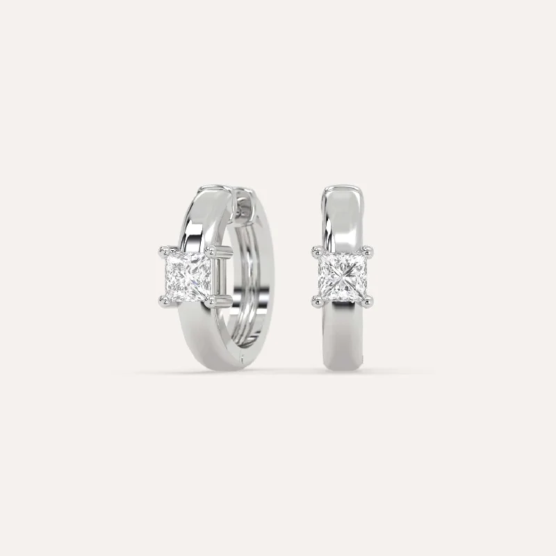 Limited-Time Jewelry Sale – Elegant Styles At Less 1/2 carat Princess Diamond Hoop Earrings Limited-Time Jewelry Sale – Elegant Styles At Less 1/2 carat Princess Diamond Hoop Earrings
