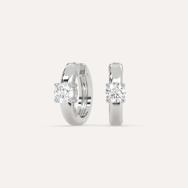 Last Chance To Grab Your Favorite Jewelry At A Discount 1/2 carat Round Diamond Hoop Earrings Last Chance To Grab Your Favorite Jewelry At A Discount 1/2 carat Round Diamond Hoop Earrings