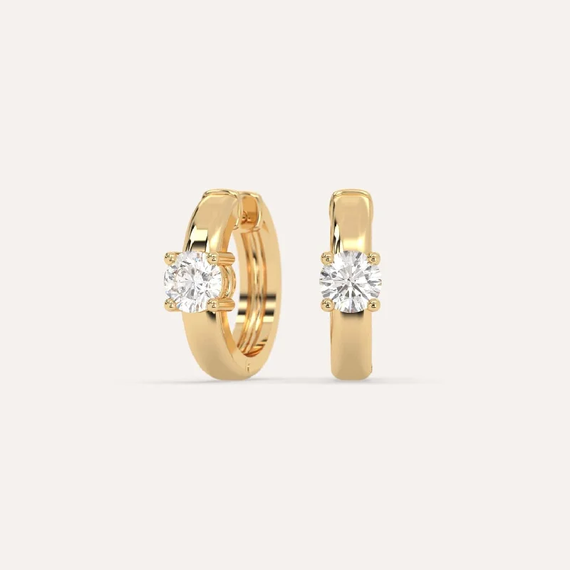 Beautiful Jewelry, Breathtaking Discounts – Hurry In 1/2 carat Round Diamond Hoop Earrings Beautiful Jewelry, Breathtaking Discounts – Hurry In 1/2 carat Round Diamond Hoop Earrings