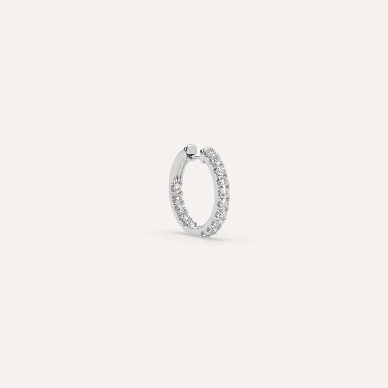Elegant Designs, Unbeatable Discounts – Shop Jewelry Now 1/4 carat Single Diamond Hoop Earring Elegant Designs, Unbeatable Discounts – Shop Jewelry Now 1/4 carat Single Diamond Hoop Earring