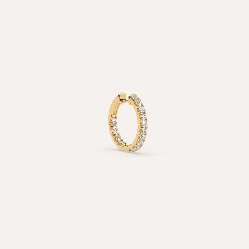 Shop Handcrafted Jewelry At Special Promotional Rates 1/4 carat Single Diamond Hoop Earring Shop Handcrafted Jewelry At Special Promotional Rates 1/4 carat Single Diamond Hoop Earring