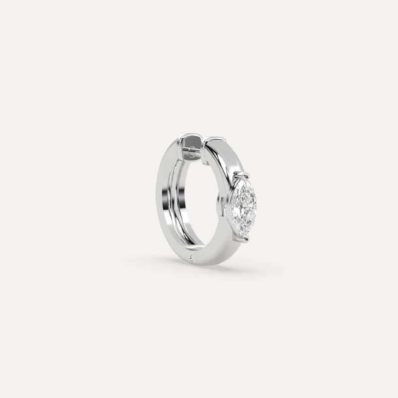 Fashion-Forward Jewelry At Exclusive Discounts 1/4 carat Single Marquise Diamond Hoop Earring Fashion-Forward Jewelry At Exclusive Discounts 1/4 carat Single Marquise Diamond Hoop Earring