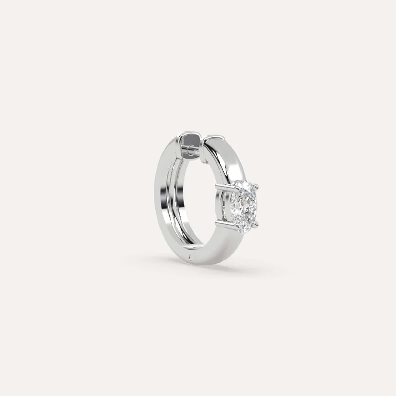 Jewelry Sale – Exclusive Styles At Lower Prices 1/4 carat Single Oval Diamond Hoop Earring Jewelry Sale – Exclusive Styles At Lower Prices 1/4 carat Single Oval Diamond Hoop Earring