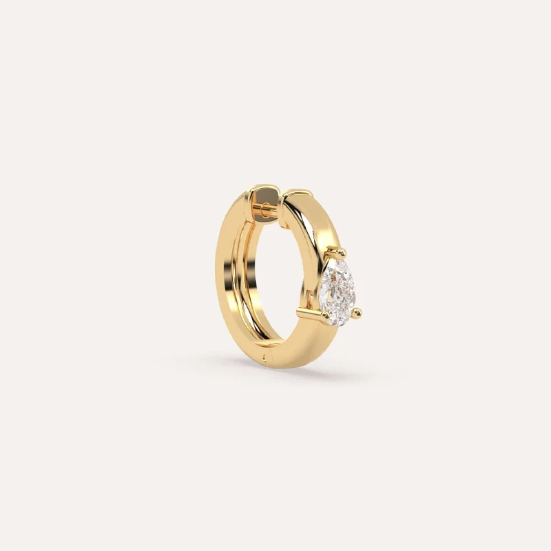 Don't Miss Our Biggest Jewelry Sale Of The Season 1/4 carat Single Pear Diamond Hoop Earring Don't Miss Our Biggest Jewelry Sale Of The Season 1/4 carat Single Pear Diamond Hoop Earring
