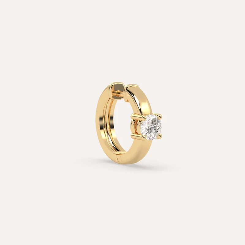 Best-Selling Jewelry Styles Now At Exclusive Discounts 1/4 carat Single Round Diamond Hoop Earring Best-Selling Jewelry Styles Now At Exclusive Discounts 1/4 carat Single Round Diamond Hoop Earring
