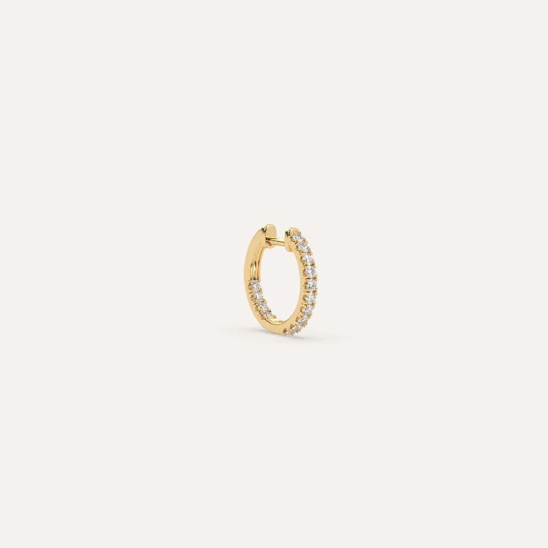 Jewelry Clearance – Final Chance To Save Big 1/8 carat Single Diamond Hoop Earring Jewelry Clearance – Final Chance To Save Big 1/8 carat Single Diamond Hoop Earring