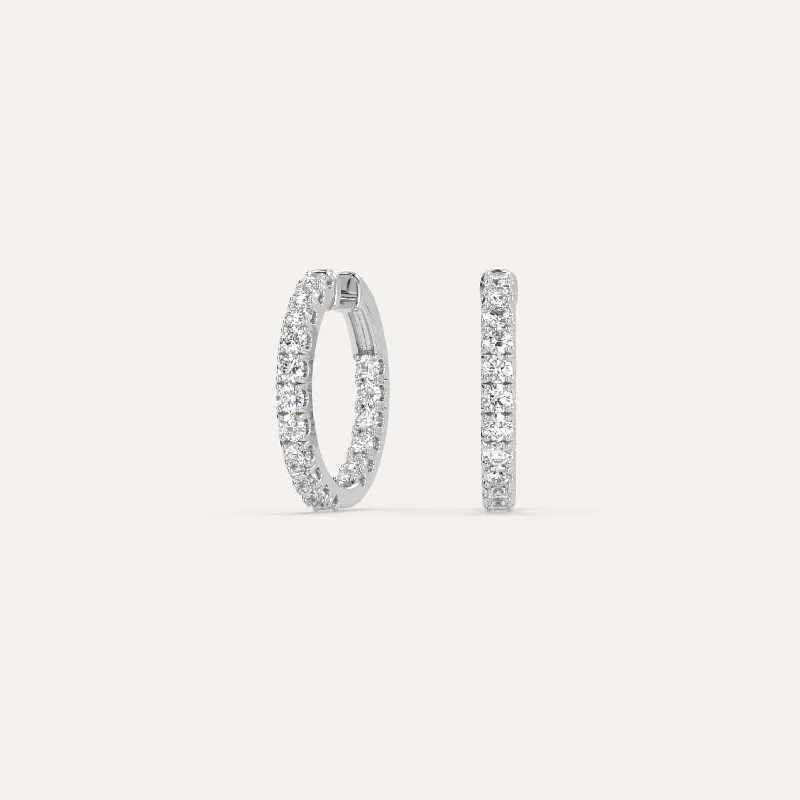 High-Quality Jewelry At A Fraction Of The Cost 1 carat Diamond Hoop Earrings