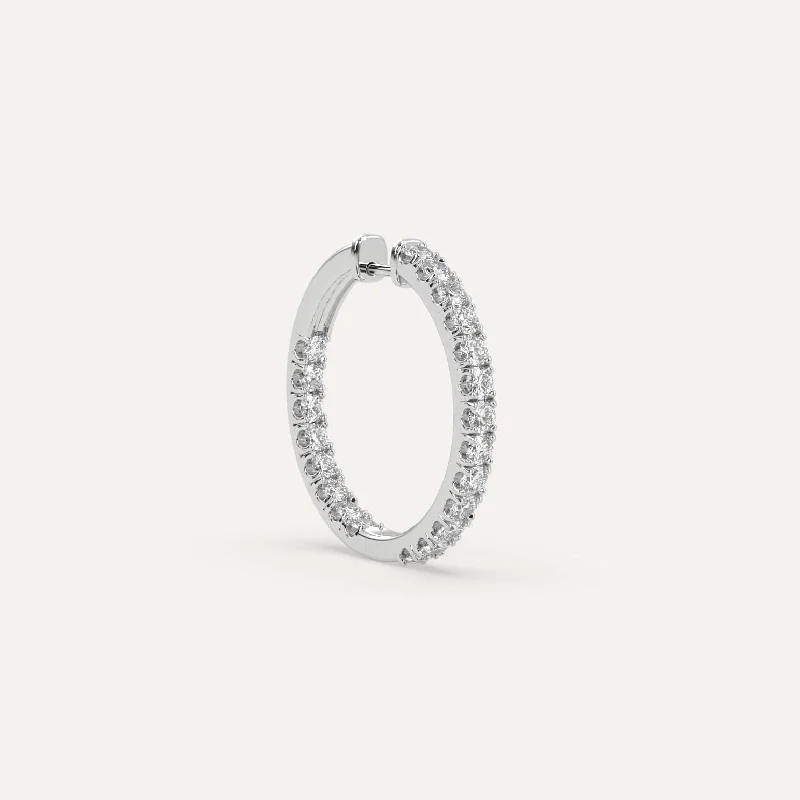 Flash Deals On Fine Jewelry – Shop Before It's Gone 1 carat Single Diamond Hoop Earring Flash Deals On Fine Jewelry – Shop Before It's Gone 1 carat Single Diamond Hoop Earring