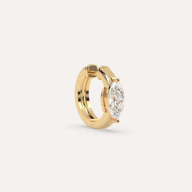 Buy More, Save More On Stunning Jewelry Designs 1 carat Single Marquise Diamond Hoop Earring Buy More, Save More On Stunning Jewelry Designs 1 carat Single Marquise Diamond Hoop Earring