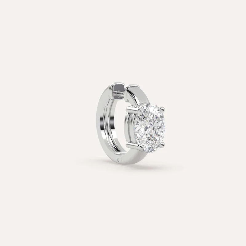 The Perfect Accessory For Less – Jewelry Sale Live 1 carat Single Oval Diamond Hoop Earring The Perfect Accessory For Less – Jewelry Sale Live 1 carat Single Oval Diamond Hoop Earring