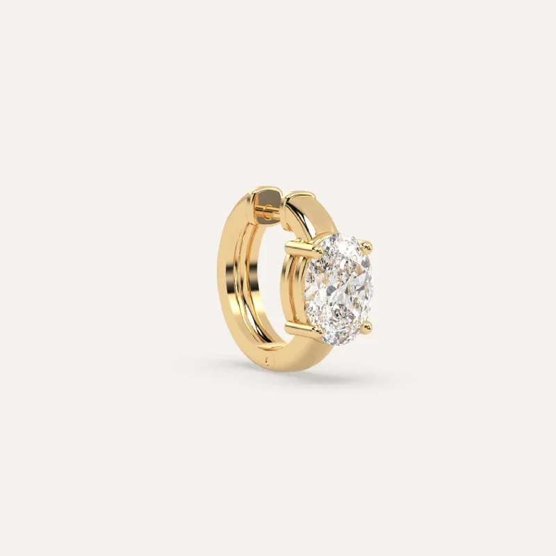 Trending Jewelry Styles Now At Limited-Time Discounts 1 carat Single Oval Diamond Hoop Earring Trending Jewelry Styles Now At Limited-Time Discounts 1 carat Single Oval Diamond Hoop Earring