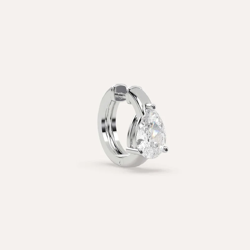 Flash Sale On Exquisite Jewelry – Don't Miss Out 1 carat Single Pear Diamond Hoop Earring Flash Sale On Exquisite Jewelry – Don't Miss Out 1 carat Single Pear Diamond Hoop Earring