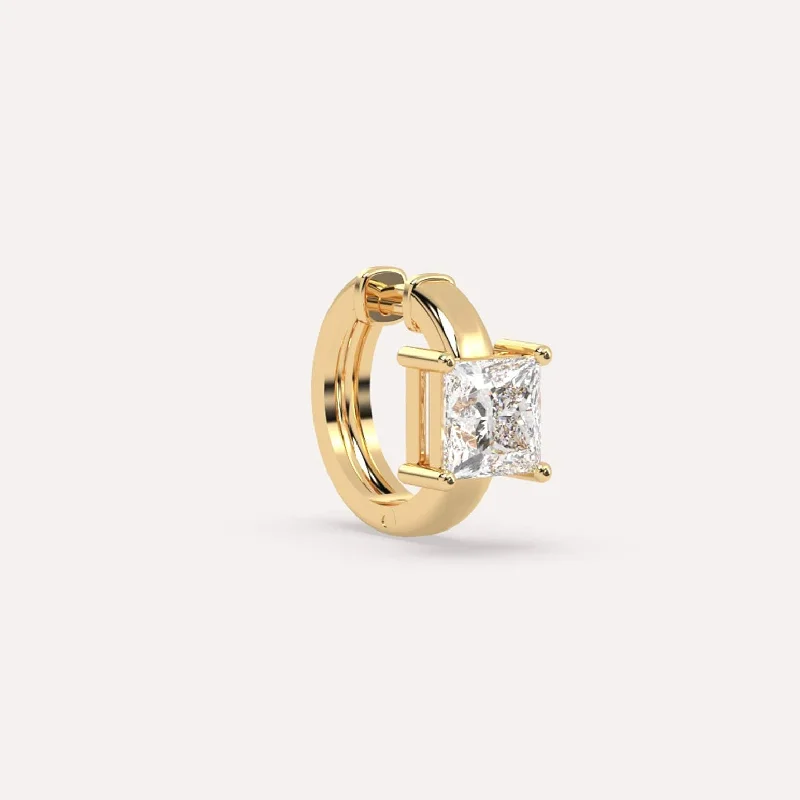 Special Sale On Handcrafted Jewelry – Shop Today 1 carat Single Princess Diamond Hoop Earring Special Sale On Handcrafted Jewelry – Shop Today 1 carat Single Princess Diamond Hoop Earring