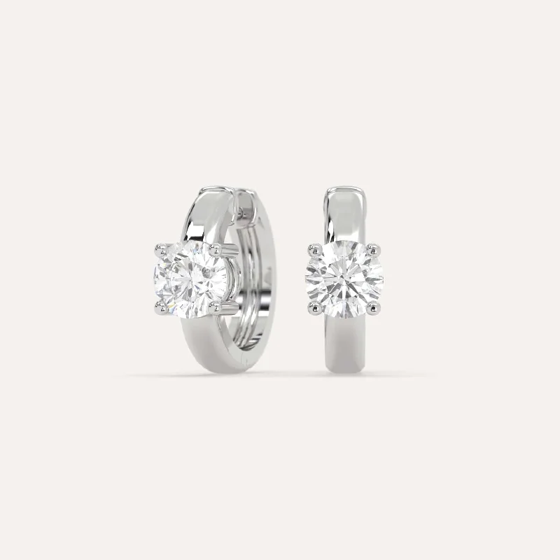Limited-Time Jewelry Sale – Don't Miss These Deals 1 carat Round Diamond Hoop Earrings Limited-Time Jewelry Sale – Don't Miss These Deals 1 carat Round Diamond Hoop Earrings