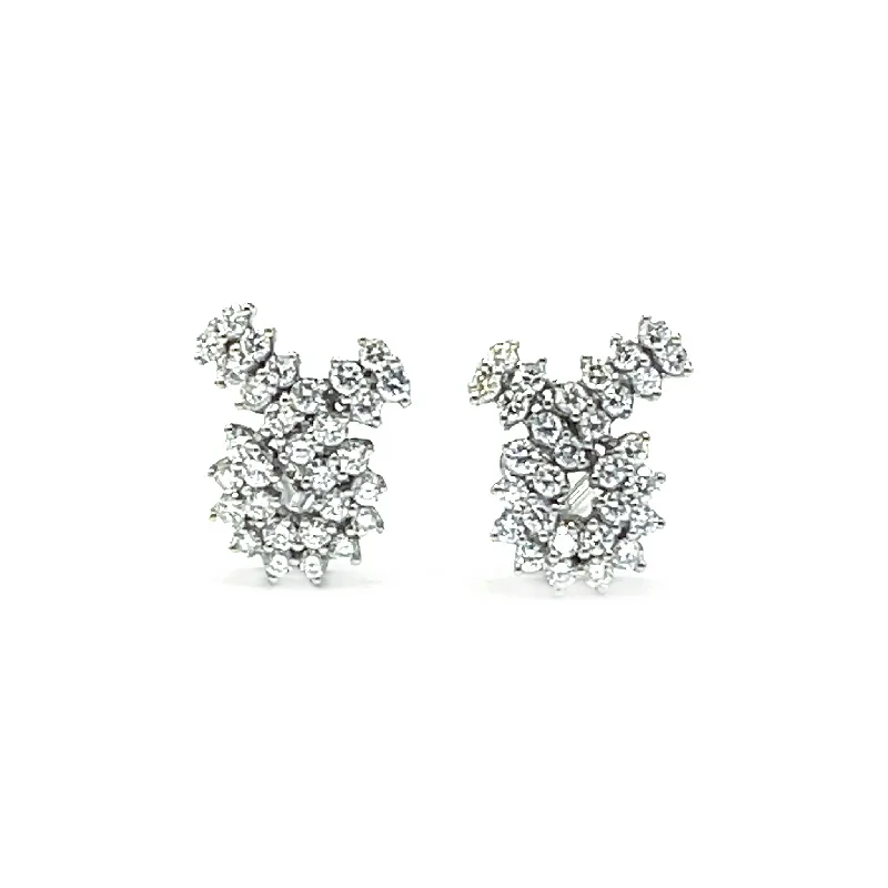 Unmissable Jewelry Clearance – Final Reductions Ribbon Swirl Diamond Earrings