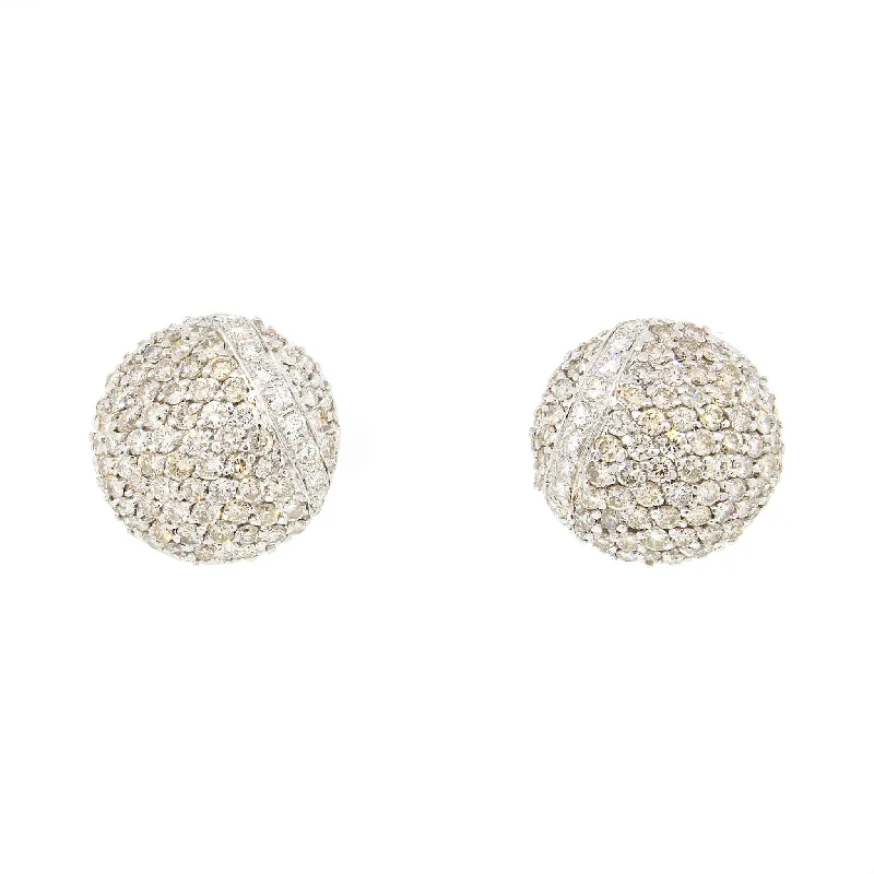 Timeless Jewelry At Special Discount Rates Diamond Button Earrings