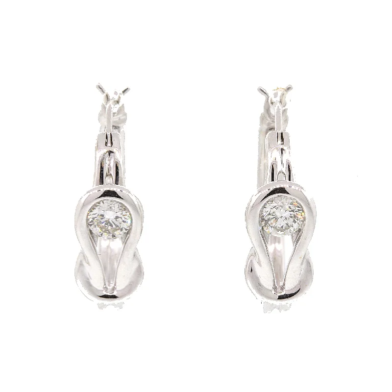 Stunning Jewelry At Even More Stunning Prices 14k Gold Diamond Hoops Earrings