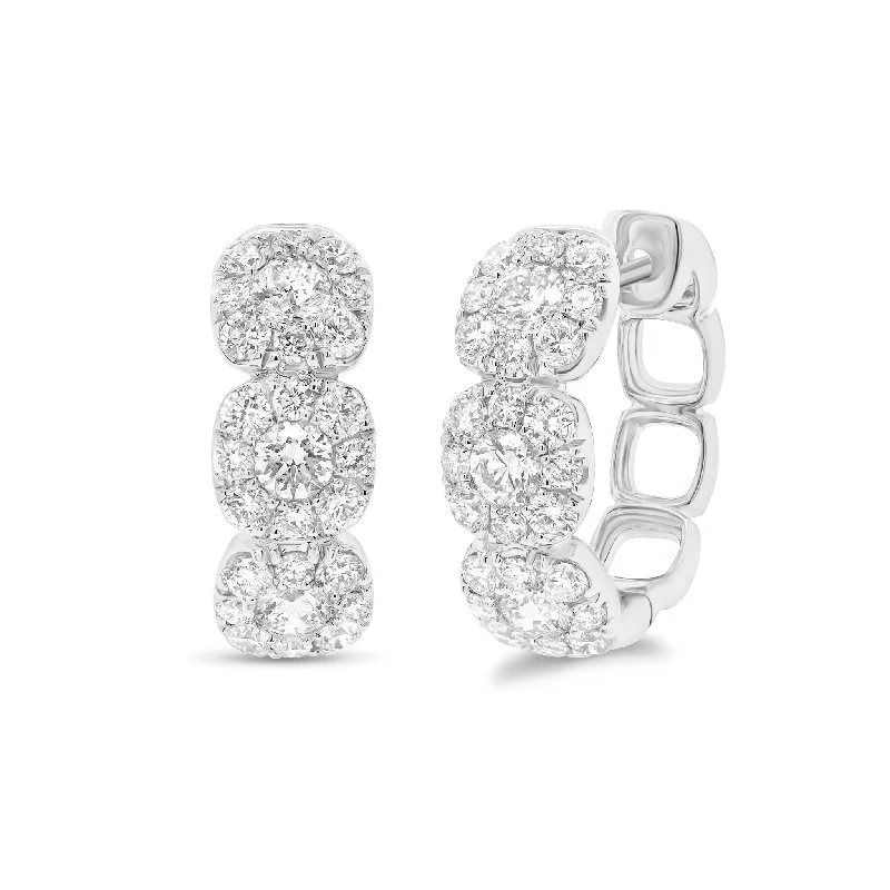 Elegant Necklaces And Bracelets At Limited-Time Offers Cushion Halo Diamond Huggies Elegant Necklaces And Bracelets At Limited-Time Offers Cushion Halo Diamond Huggies
