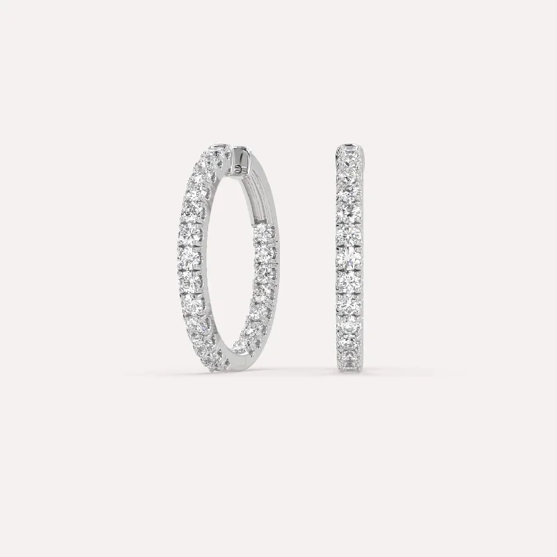 Grab Exquisite Jewelry At The Lowest Prices 2 carat Diamond Hoop Earrings