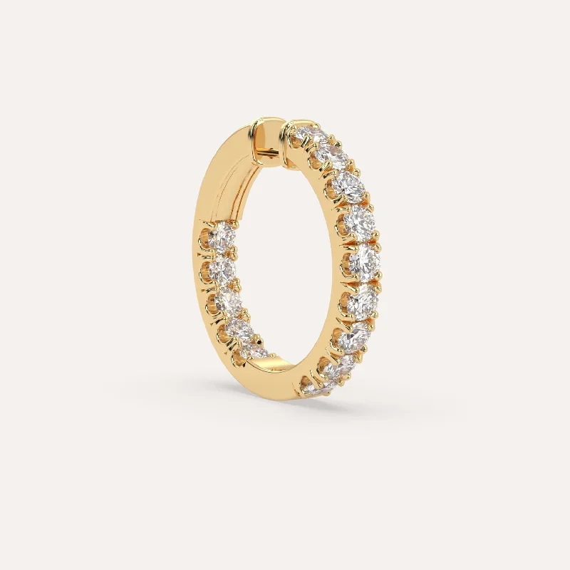 Once-A-Year Jewelry Sale – Grab Your Favorites Now 2 carat Single Diamond Hoop Earring Once-A-Year Jewelry Sale – Grab Your Favorites Now 2 carat Single Diamond Hoop Earring