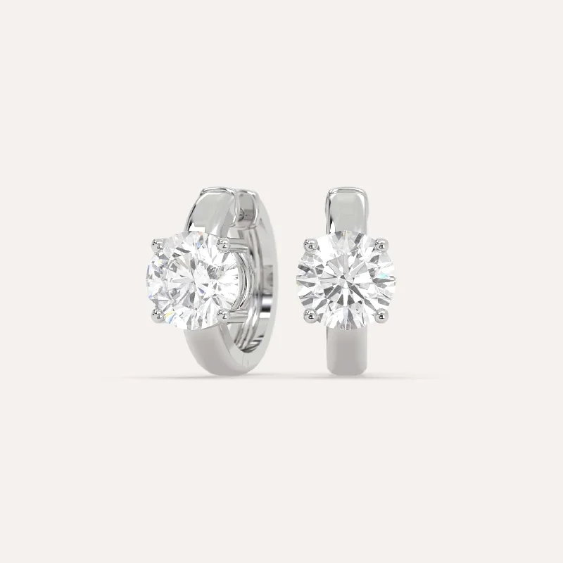 Elegant Designs, Unbeatable Discounts – Shop Jewelry Now 2 carat Round Diamond Hoop Earrings Elegant Designs, Unbeatable Discounts – Shop Jewelry Now 2 carat Round Diamond Hoop Earrings