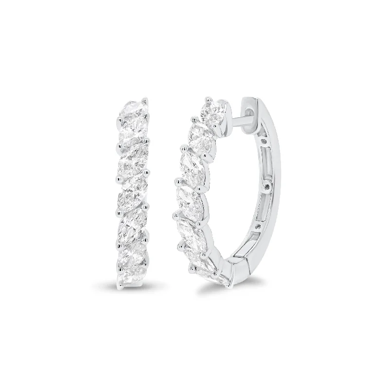 Unmissable Jewelry Sale – Shop Before It's Too Late Marquise-Shaped Diamond Huggies Unmissable Jewelry Sale – Shop Before It's Too Late Marquise-Shaped Diamond Huggies