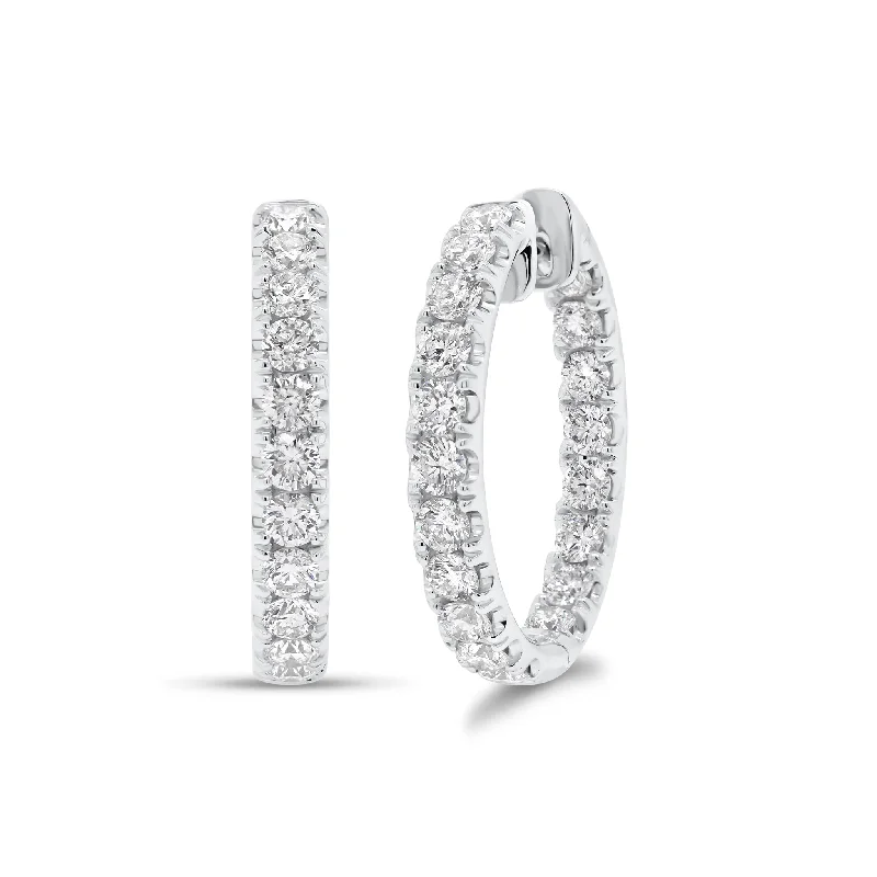 Premium Jewelry Now Available At Special Discounts 3 ct Diamond Interior & Exterior Hoop Earrings Premium Jewelry Now Available At Special Discounts 3 ct Diamond Interior & Exterior Hoop Earrings