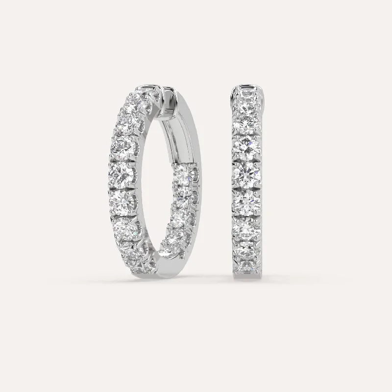 The Ultimate Jewelry Sale – Shop Premium Styles 4 carat Diamond Hoop Earrings