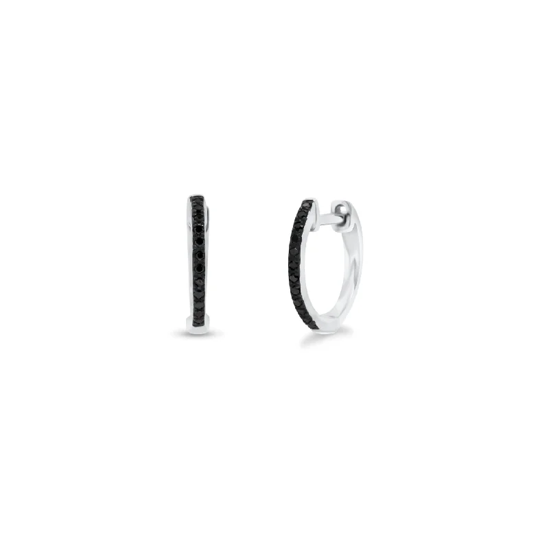 Luxury Jewelry Clearance – Shop Premium Styles Now Black Diamond Huggie Earrings