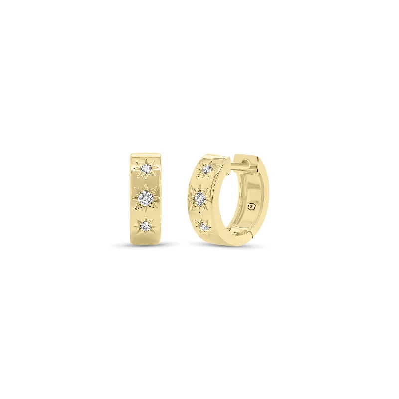 Flash Sale On Stunning Jewelry – Don't Miss Out Diamond Star Huggie Earrings