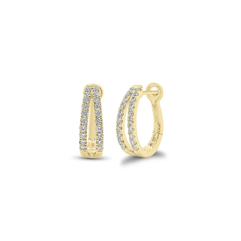 Premium Jewelry Now Available At Special Discounts Diamond Split Huggie Earrings