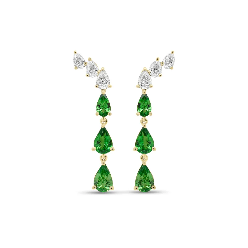 Flash Sale On Exquisite Jewelry – Don't Miss Out Tsavorite & Diamond Drop Earrings Flash Sale On Exquisite Jewelry – Don't Miss Out Tsavorite & Diamond Drop Earrings