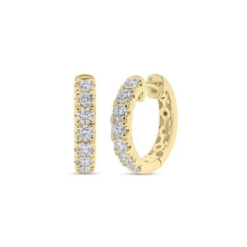 Elevate Your Jewelry Collection With Limited-Time Savings 0.90 ct Huggie Earrings