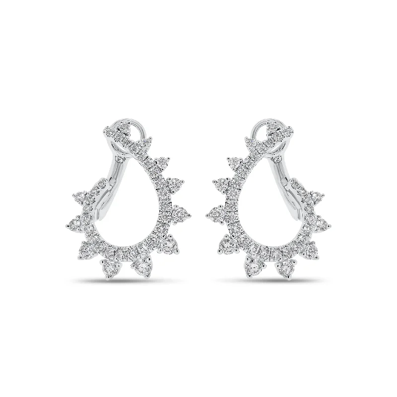 Versatile Layering Jewelry For Effortless Chic Diamond Intricate Swirl Front-Facing Earrings Versatile Layering Jewelry For Effortless Chic Diamond Intricate Swirl Front-Facing Earrings