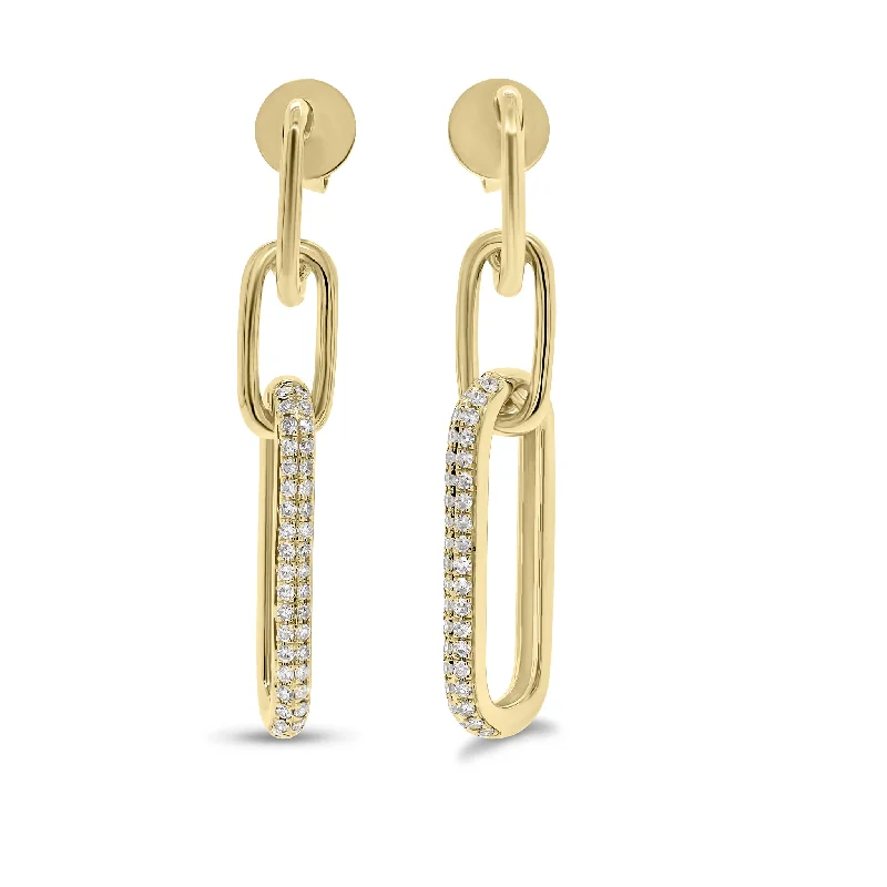 Breathtaking Jewelry At Limited-Time Savings Diamond Large Paperclip Chain Dangle Earrings Breathtaking Jewelry At Limited-Time Savings Diamond Large Paperclip Chain Dangle Earrings