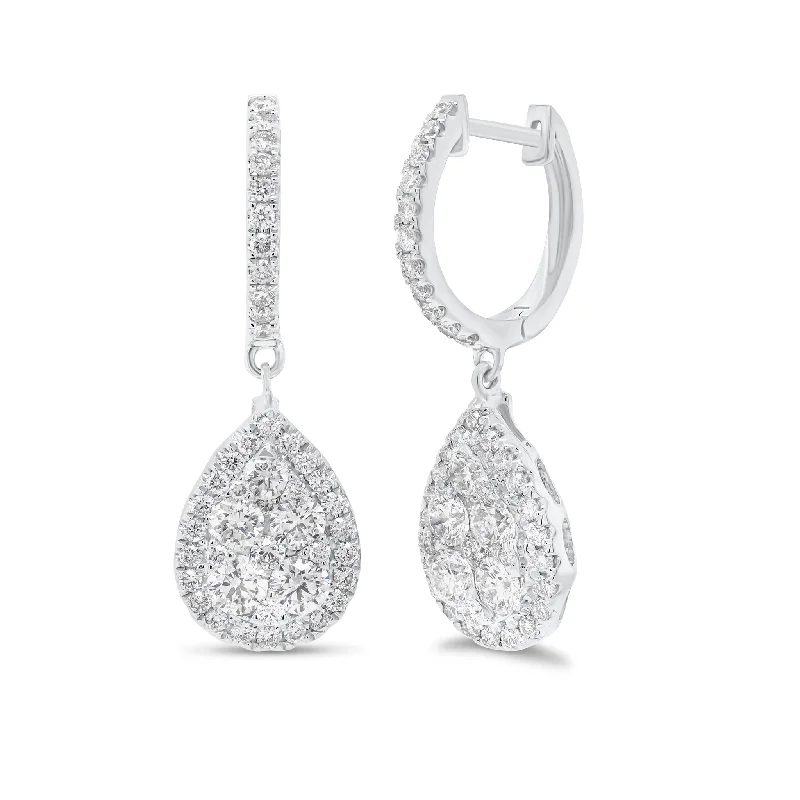 Sparkle On A Budget – Fine Jewelry For Less Diamond Cluster Teardrop Dangle Earrings Sparkle On A Budget – Fine Jewelry For Less Diamond Cluster Teardrop Dangle Earrings