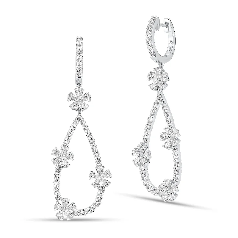 Discover Unique Jewelry With Special Limited-Time Offers Diamond Flower Teardrop Hoop Earrings Discover Unique Jewelry With Special Limited-Time Offers Diamond Flower Teardrop Hoop Earrings
