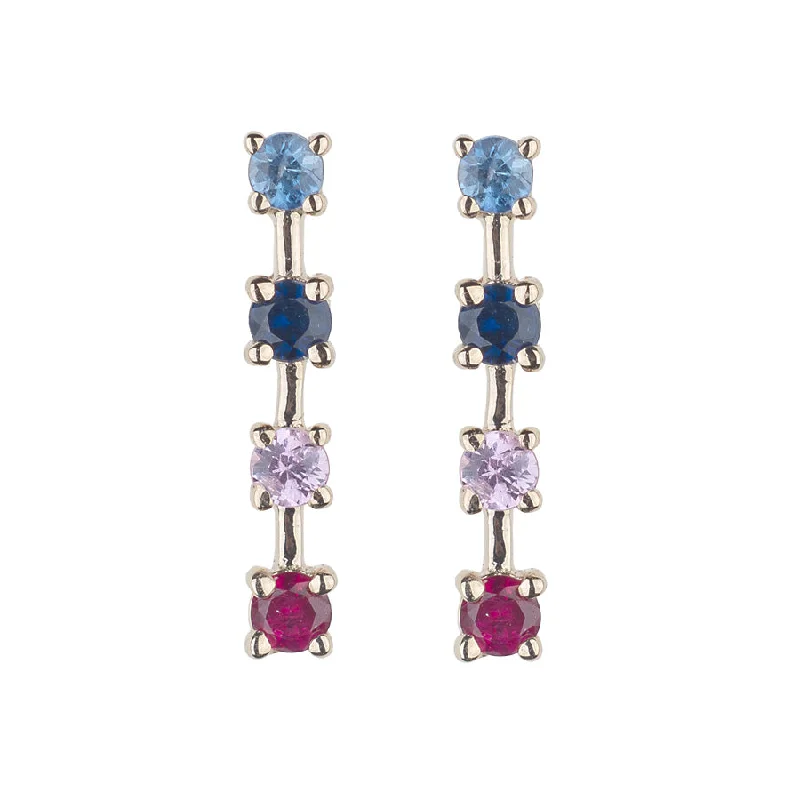 Dainty Floral Jewelry For Feminine Elegance Berry Blues Sparkling Sugar Stud Earring Dainty Floral Jewelry For Feminine Elegance Berry Blues Sparkling Sugar Stud Earring
