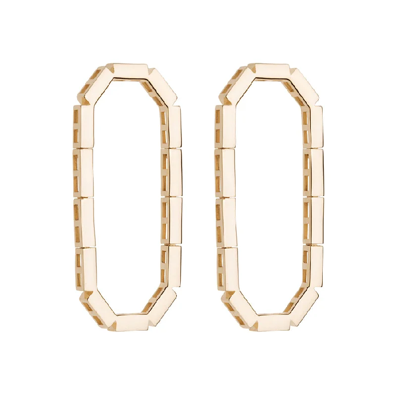 Exclusive Jewelry Markdowns – Limited-Time Offer Gold Bar Eternity Earring